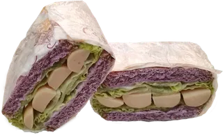 新鲜结球三明治汉堡包生菜免抠实物实拍摄影元素素材