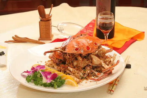 七味盐焗花蟹 (8)