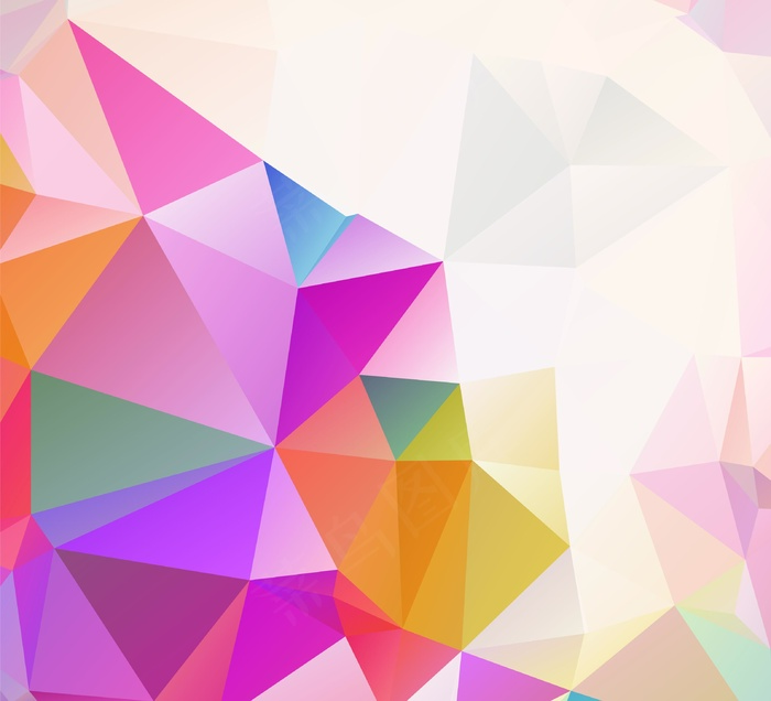 炫彩几何图形背景 几何艺术设计 多边形背景图片