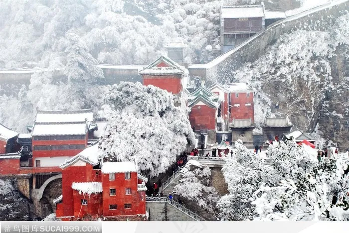 武当冬韵-太和宫风雪图