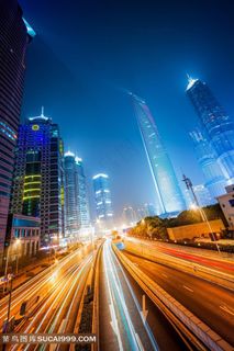 交通枢纽高速公路夜景图片