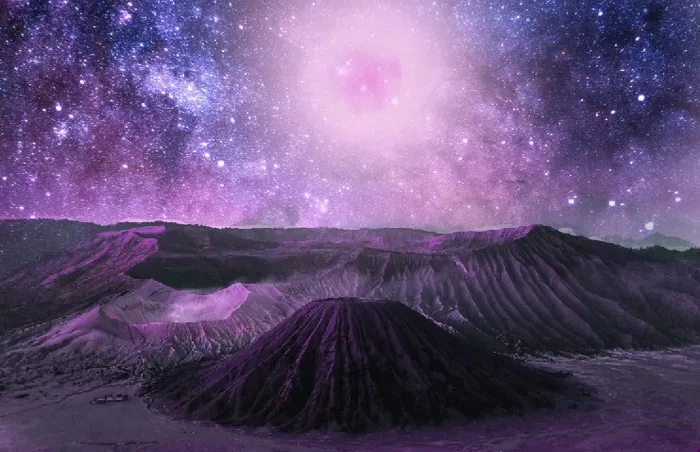 元宇宙世界天空背景墙风景
