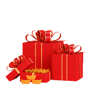 新年元素素材红色喜庆新春兔年