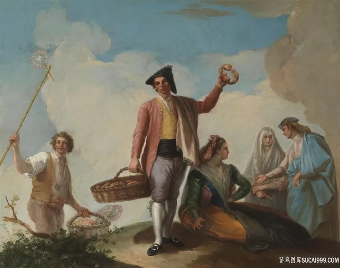 巴约伊苏比亚拉蒙阿巴尼科斯和罗斯卡人物风景画