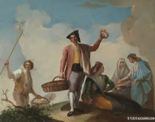 巴约伊苏比亚拉蒙阿巴尼科斯和罗斯卡人物风景画