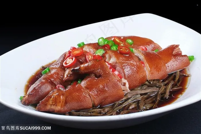 巴嘴猪手中华美食摄影图