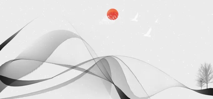 中国风古典中式水墨山水