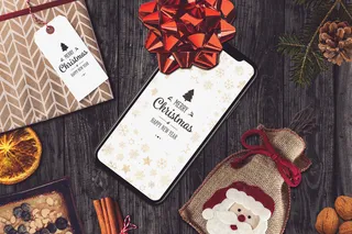 圣诞节圣诞贺卡样机