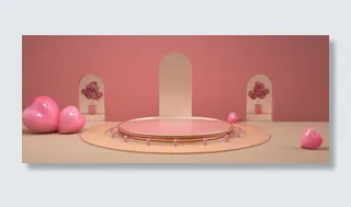 C4D场景海报banner设计