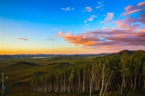 初秋坝上草原风景高清图