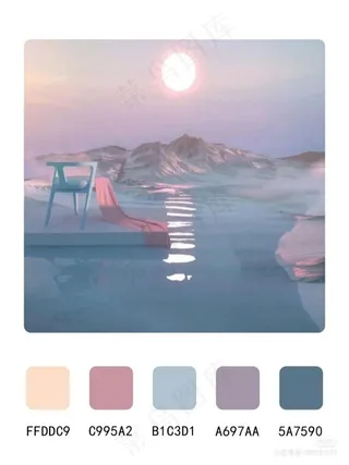 高质量插画配色色卡