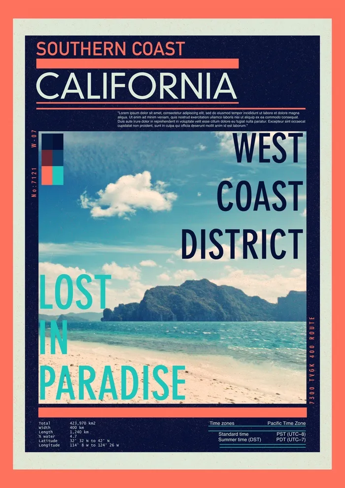 外国动感海报psd模版下载