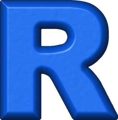 字母R PNG免抠(395x400)