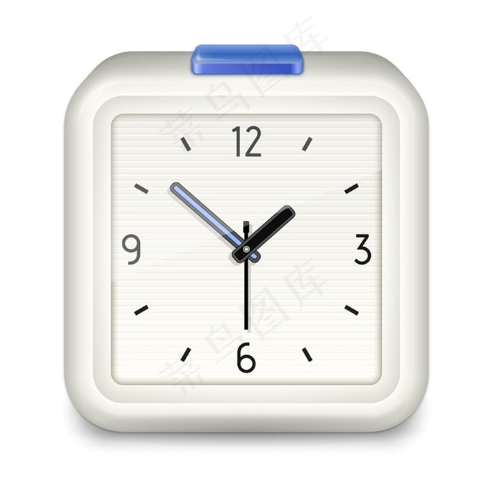 矢量正方形钟表