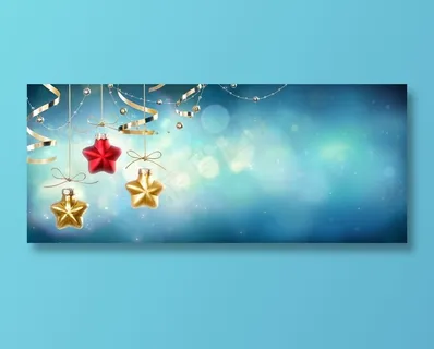 唯美小清新蓝色新年背景素材高清图