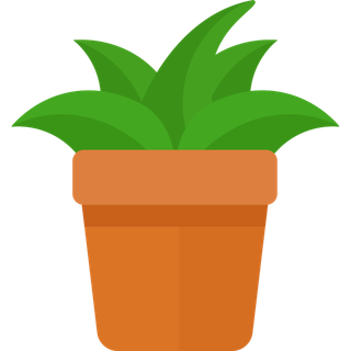扁平化盆栽图标