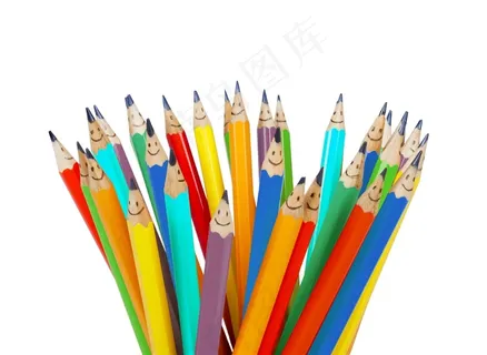 彩色铅笔及唯美铅笔构图高清图片