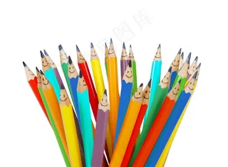 彩色铅笔及唯美铅笔构图高清图片