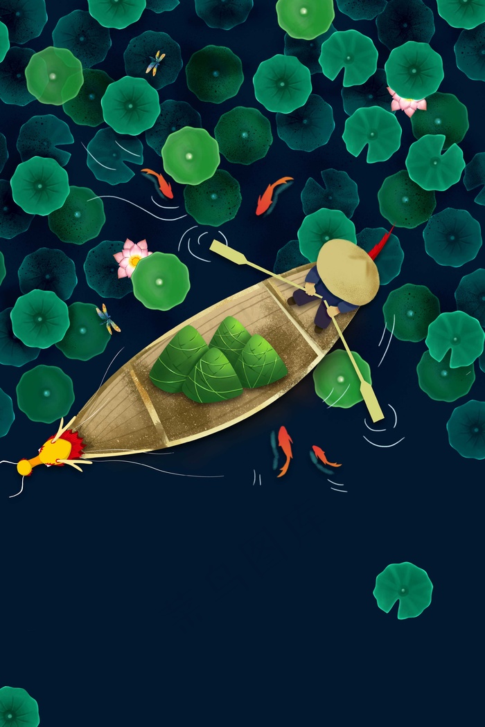 端午节海报背景 psd模版下载