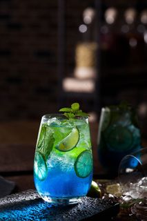 夏天冷饮图片-蓝色夏威夷图片素材