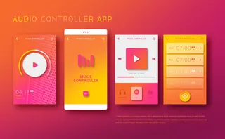 UI多页面包装展示手机APP交互界面样机长图概念PSD设计模板