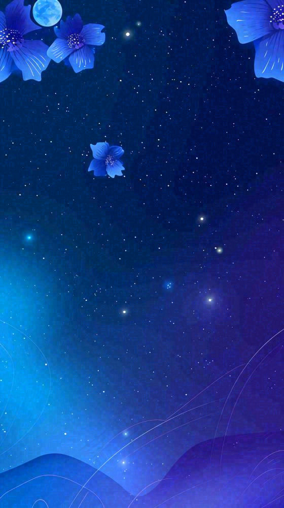 蓝紫色渐变星空科幻简约背景