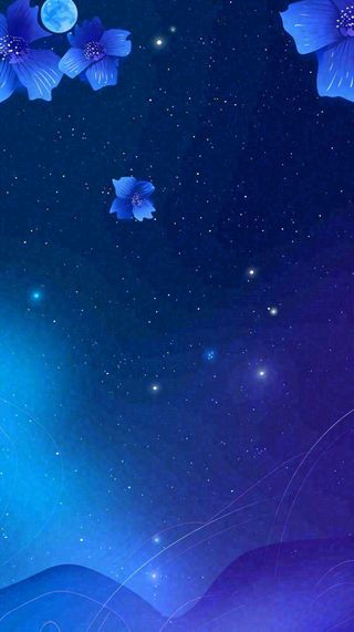 蓝紫色渐变星空科幻简约背景