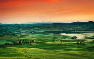 乡野黄昏风景