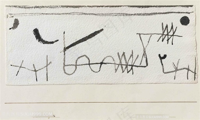 保罗克利手绘线条简约插画