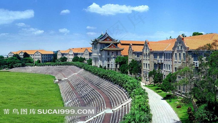 厦门大学思明校区体育场摄影