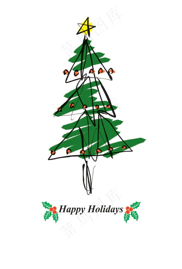 圣诞树卡片