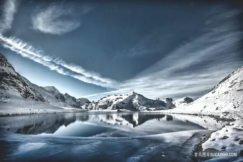 北极南极雪山海景图片