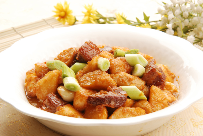 川菜湘菜高清菜谱 山药烧肉