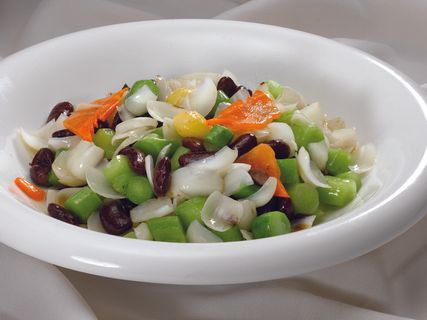 CXC01984芥兰百合炒腰豆