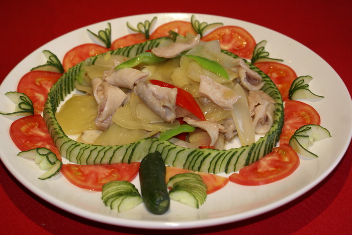 0711c-1605酸菜炒猪肚28元