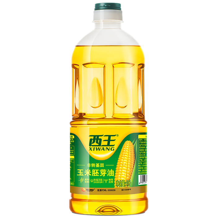 西王玉米油1升超市商品白底图免抠实物摄影png格式图片透明底
