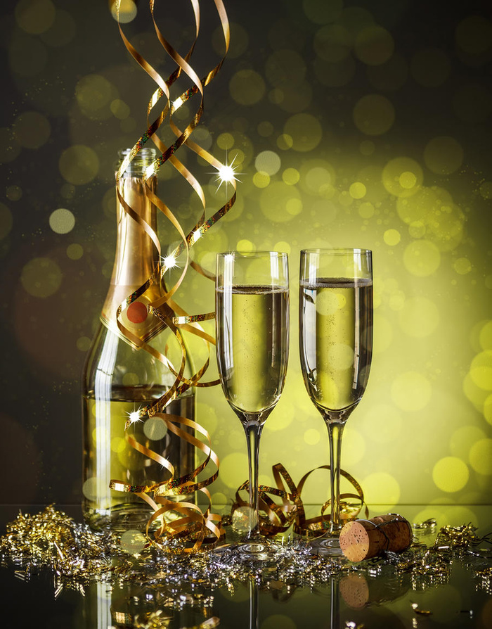 香槟酒节日庆祝图片