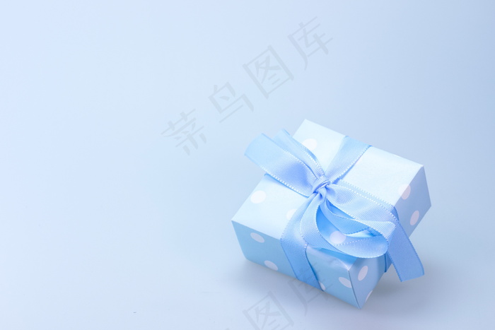 蓝色唯美礼物图片