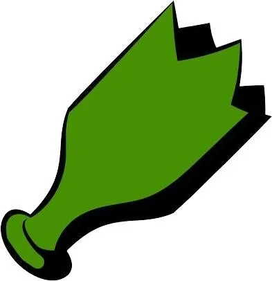 破瓶子 PNG免抠(393x406)