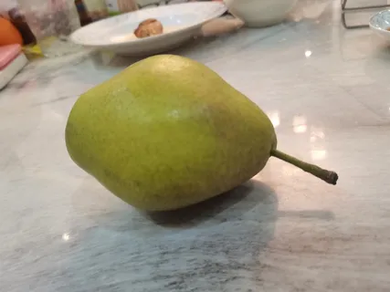 库尔勒香梨整果特写实拍实物图片