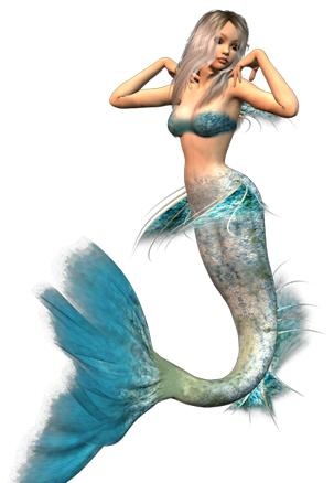 美人鱼 PNG免抠(303x438)