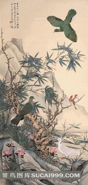 创意古典花鸟艺术图片