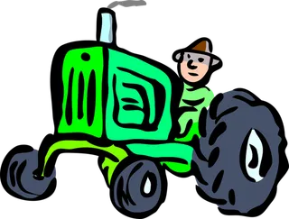 现代农业拖拉机 