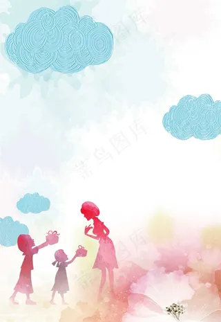 母亲节背景海报 