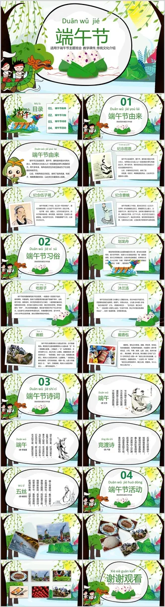 端午节主题班会教学课件ppt预览图
