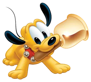 摇铃铛小狗卡通简笔