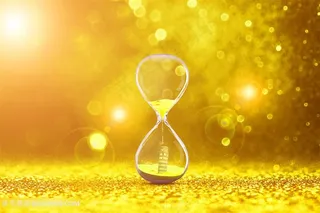 时光流逝金色沙漏