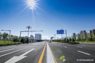 马路街道风景图片