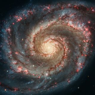 唯美旋涡星系背景