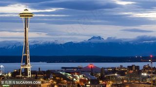 海景建筑风景画壁纸
